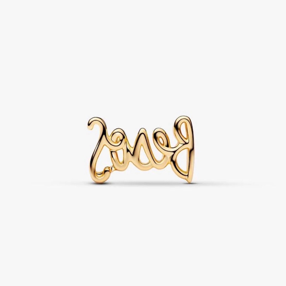 Authentic Besos Script Charm - Picture 2 of 5